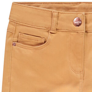 Pantalón liso de sarga niña 