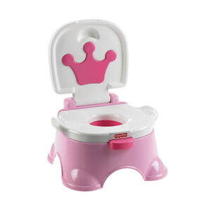 Petit pot et marchepied Potty Princess - Rose 