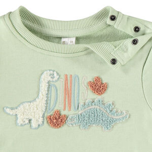 Sudadera de felpa con bordado de rizo para bebé niño 