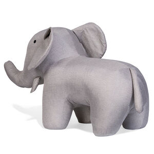 Gran peluche elefante 48 cm lino gris 