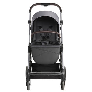 Silla de paseo compacta Flora negra 