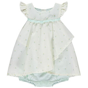 Combinaison corta vestido efecto 2 en 1 fantasía para bebé niña  Main Combinaison corta vestido efecto 2 en 1 fantasía para bebé niña