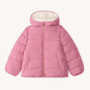 Chaqueta acolchada para niña con capucha 