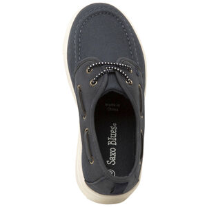 Zapatillas bajas de barco bi-materia con cordones elásticos para niño  Main Zapatillas bajas de barco bi-materia con cordones elásticos para niño