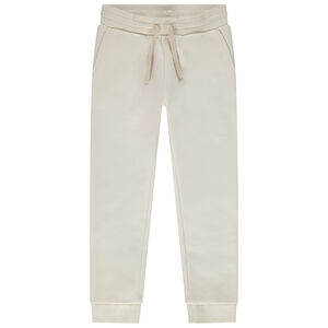 Pantalón jogging de felpa unicolor para niña 