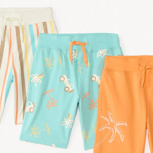Lote de 4 bermudas de malla con diseño niño 