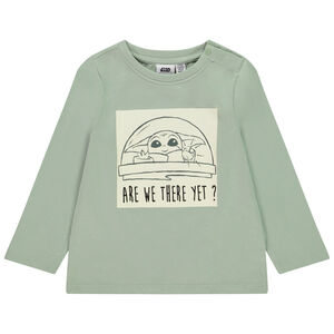 Camiseta de manga larga estampada Grogu Star Wars Disney para bebé niño 