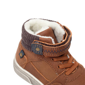 Bottillons avec col en velours et doublure en fourrure pour garçon 