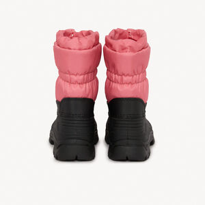 Botas après-ski bicolor con cremallera y parche de goma para bebé niña 