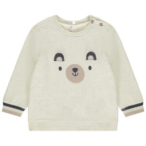 Jersey de manga larga con estampado de oso divertido para bebé niño 