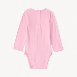 Pack de 3 bodies manga larga lisos para bebé niña 