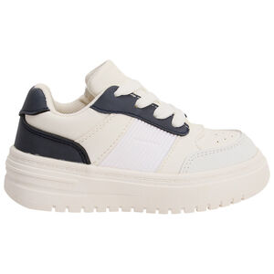 Zapatillas deportivas con cordones y cremallera + empiècements para niño 