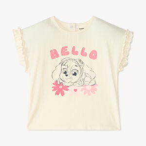 Camiseta de manga corta para bebé niña print Stella de la Patrulla Canina 
