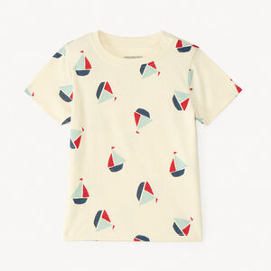 Camiseta de manga corta con estampado divertido para bebé niño 