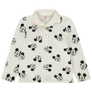Polo manches longues en jersey imprimé Mickey Disney pour garçon 