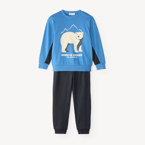 Conjunto de chándal de terciopelo para niño 