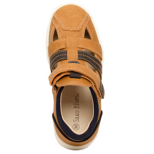 Sandalias de efecto cuero con cierre de velcro para niño 