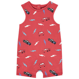 Pelele corto estampado Cars Disney para bebé niño 