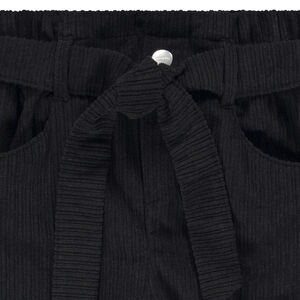 Pantalón paperbag de pana para niña 