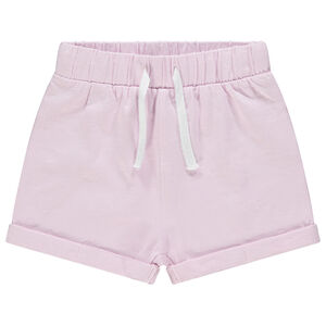 Short de felpa liso para bebé niña 