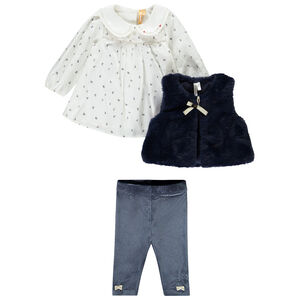 Conjunto de 3 piezas de fiesta para niña. 