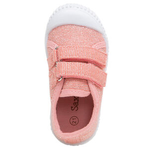 Zapatillas bajas corales de lona mezclada con hilos brillantes del 20 al 23  Main Zapatillas bajas corales de lona mezclada con hilos brillantes del 20 al 23