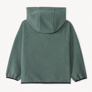 Chaleco de forro polar con capucha y bordado para niño 