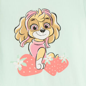 Conjunto de pijama de 2 piezas, camiseta + pantalón corto Stella de la Patrulla Canina para niña. 