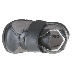 Bottillons effet cuir bi-matière avec scratch 