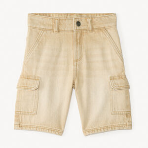 Bermudas estilo cargo de denim para niño 