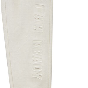Pantalón de jogging liso con escritura en relieve para niño 