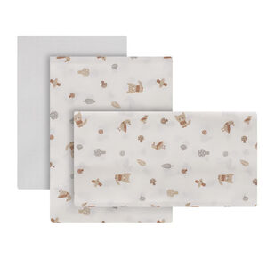Juego de sábanas 3 piezas para minicuna Senda beige 