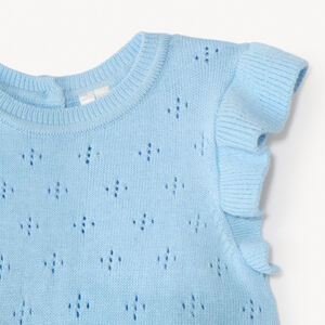 Ropa de punto 2-en-1 con estampado de arándanos niña bebé 