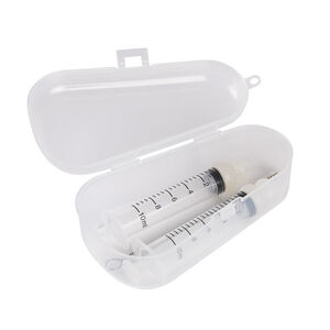 Set de succión para bebés 2 jeringas + cepillo + caja de almacenamiento 