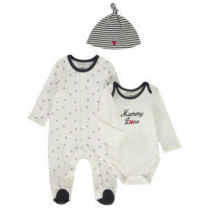 Conjunto 3 piezas "Dad & Mummy love" para bebé 