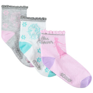 Pack de 3 pares de calcetines Elsa Reina de las Nieves Disney 