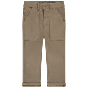 Jeans regulares con bolsillos tipo plastrón para bebé niño 