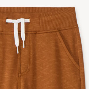 Pantalón de chándal liso de felpa para niño 
