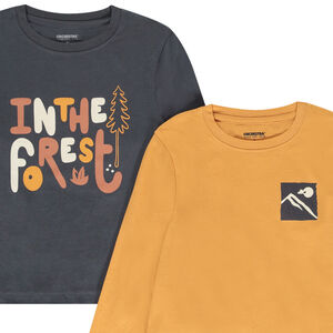 Pack de 4 camisetas de manga larga con motivos para niño  Main Pack de 4 camisetas de manga larga con motivos para niño