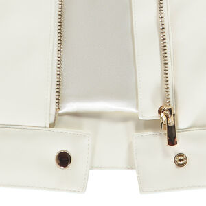 Perfecto style motard en simili cuir doublé pour fille 