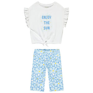 Conjunto camiseta de manga corta + mallas fantásticas para niña 