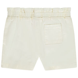 Short vaquero con flores bordadas para bebé niña 