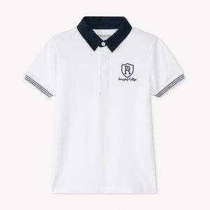Polo de manga corta bordado para niño 