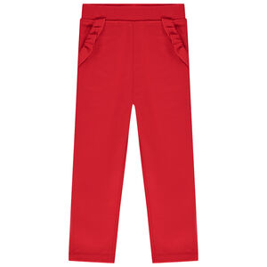 Caleçon milano uni avec poches volantées pour bébé fille 