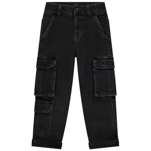 Pantalones vaqueros efecto cargo en denim para niño 