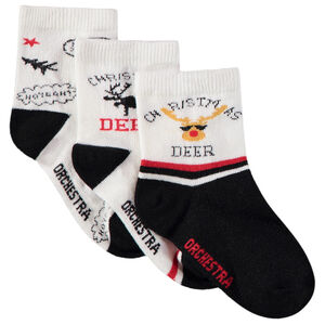 Pack de 3 pares de calcetines de Navidad para niño 