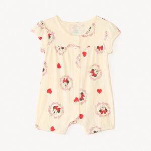 Mono corto con mangas abullonadas de Minnie Disney para niña bebé 