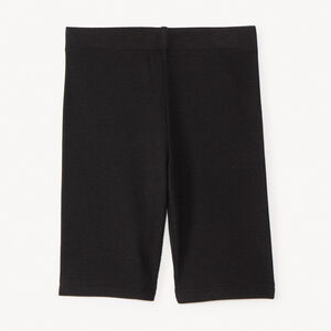 Ciclista liso efecto acanalado para niña 