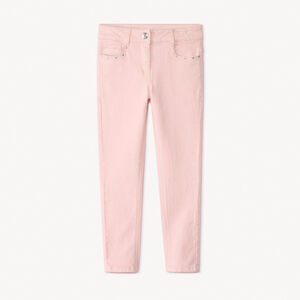 Vaqueros slim lisos con remaches para niña  Main Vaqueros slim lisos con remaches para niña