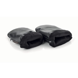 Manoplas forradas para silla de paseo en color negro 